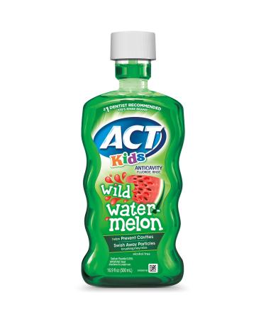 Act Kid's Anticavity Fluoride Rinse Wild Watermelon 16.9 fl oz (500 ml)