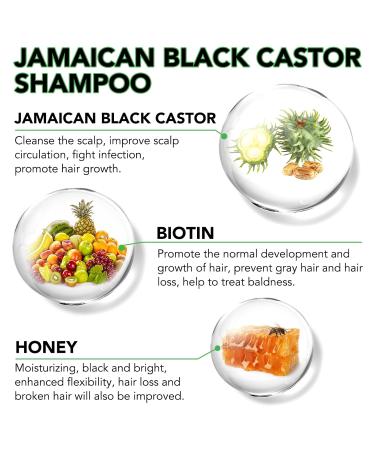 Buy Tiuedu Jamaican Black Castor Oil Shampoo for Thinning Hair - Best Hair Care for Men & Women | Promote Hair Growth - Buy Online on GoSupps.com