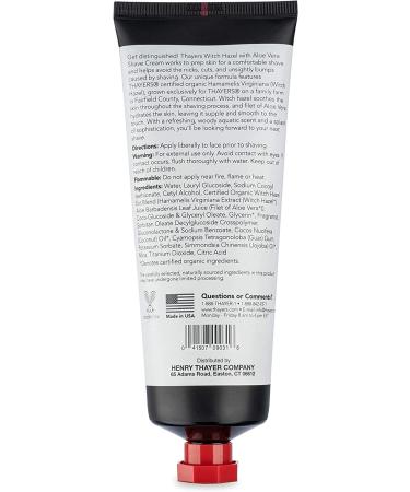 THAYERS Gentlemen's Collection Shave Cream - 4 Fl Oz with Witch Hazel & Aloe Vera - Buy Online on GoSupps.com