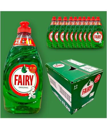 Housold 320ml Fairy Original Washing Up Liquid | 2x More Liquid Lasts 50% Longer Faster Tough Grease Cleaner Suitable for a Wide Range of Dishes and Cookwares (Pack of 2) - Buy Online on GoSupps.com