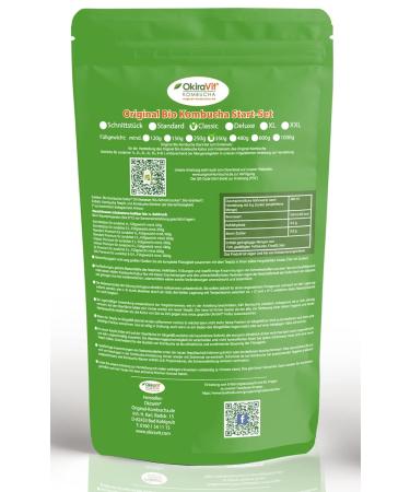 Original KOMBOCHA-TEEEE EEEEPHILZ - Premium Bio Kombucha Drink (3L Set) | Okiravit - Grow Your Own Kombucha with Instructions & Guarantee - Buy Online on GoSupps.com