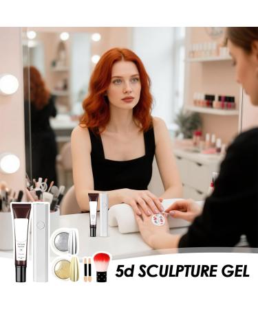  syayw 5D Nail Gel - Nail Modeling Glue - Nail Glue for Women - Trendy Non-Adhesive Modeling Gel for Meetings Formal Occasions Holidays Home Everyday Wear  - Buy Online on GoSupps.com