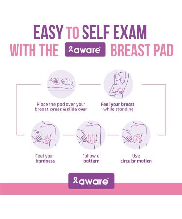 Buy Aware Breast Self Exam Pad - Essential Breast Cancer Awareness Tool for Self-Examination | International Shipping Available - Buy Online on GoSupps.com