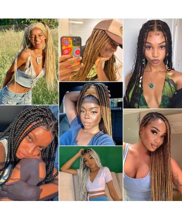 SOKU Pre Stretched Braiding Hair Extensions 24 Inch - 8 Packs Strawberry Honey Blonde Box Braids - Buy Online on GoSupps.com