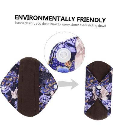 Healvian Organic Bamboo Nursing Pads - 7pcs Washable Aunt Towel Pad Set | Reusable Menstrual & Sanitary Pads - Buy Online on GoSupps.com