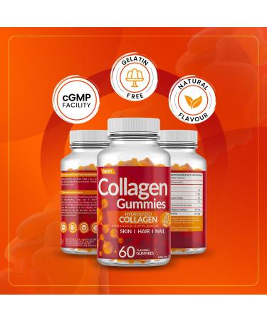 Enhanced Hydrolyzed Collagen Gummies - For Hair Skin and Nails. 60 Delicious Flavoured Gummies - Buy Online on GoSupps.com