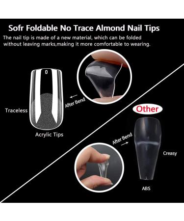 MAGIC ARMOR Square Gel Nail Tips 120pcs - Half Matte Clear False Nails for DIY Nail Art - 12 Sizes - Buy Online on GoSupps.com