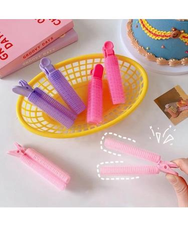 Hair Root Fluffy Clip 4 Pcs Non-Slip Cold Wave Curling Iron for Home Showers Salon DIY Styling Tools (Pink) - Buy Online on GoSupps.com