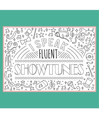 Coloring Broadway Theatre Nerds Coloring Pages - Set of 4 Hand-Drawn Illustrations on Matte Card Stock (8.5 x 11) - Buy Online on GoSupps.com