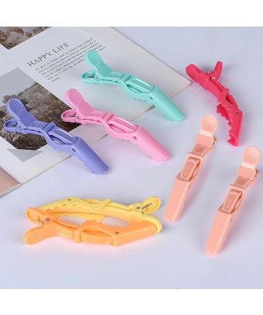Teqifu Hair Clips 14 pcs - Professional Alligator Hair Clips for Styling and Cutting - Non-slip Grip with Wide Teeth - Durable Double-Hinged Design - Women's Salon Hair Accessories - Buy Online on GoSupps.com