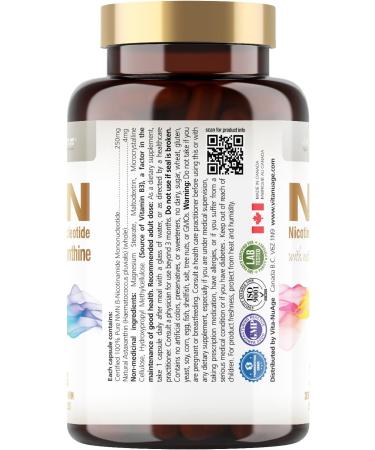 Vita-NuAge NMN20000 Enhanced with Astaxanthin 100% Purity NMN 250mg per Capsule for a Powerful Ultra Fine NAD+ Boost. Elevate Cellular Energy Fortify Immunity and Embrace Healthy Aging (80 Count) - Buy Online on GoSupps.com