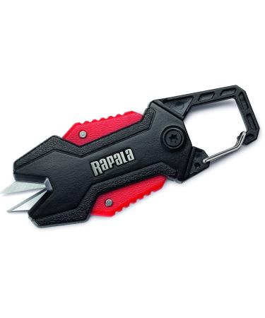 Rapala unisex adult anglers rcd retractable line scissors fishing accessories-for all fishing lace-precision cut-inclusive carabiner scissors black/red unique - Buy Online on GoSupps.com