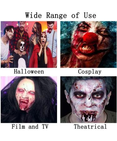 Mysense Scar Wax Kit 3.5oz for SFX Makeup - Halloween Special Effects Set with Spatula, Fake Blood, and Stipple Sponges - Buy Online on GoSupps.com