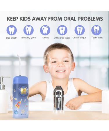 Water Flosser for Kids - Portable Cordless Oral Care for Teeth & Gums - Ideal for Braces - Blue - Buy Online on GoSupps.com