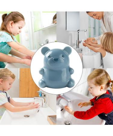 Nail Brush For Cleaning Fingernails Adorable Bear Soft Stiff Bristles Scrubber | Creative Deep Clean Easy To Grasp Gentle Bristles Kids Nail Brush For Men Toes Blue - Buy Online on GoSupps.com