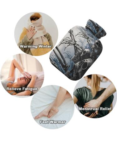 Naanle Skull Halloween Hot Water Bottle | 1L Hand & Foot Warmer | Pain Relief & Heat Therapy - Buy Online on GoSupps.com