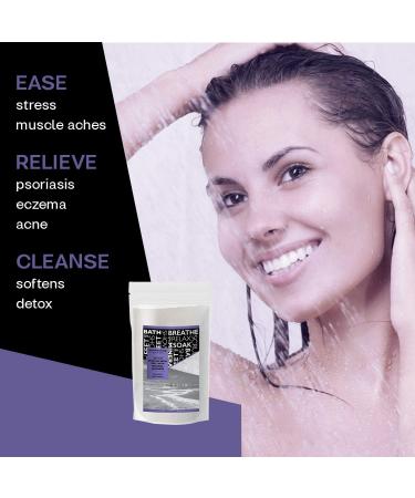 Lavender Essential Oil Dead Sea Salt - 2.43 LB Spa Bath Salt for Body Wash & Scrub - Soothes Tired Muscles & Skin Issues - 100% Natural - Buy Online on GoSupps.com