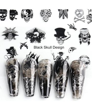 Halloween Water Transfer Nail Stickers - 35 Sheets for DIY Nail Art at Halloween Party - Buy Online on GoSupps.com