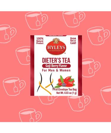 Hyleys Tea Dieter's Tea avec saveur de baies de Goji 14 sachets de th 25 sachets (1 pi ce) - Buy Online on GoSupps.com
