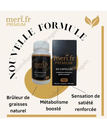 Meri.fr PREMIUM Nouvelle Formule Efficace la L-Carnitine | 60 G lules Naturelles | Aide au Contr le de l App tit & M tabolisme des Graisses | Exp di depuis la France - Buy Online on GoSupps.com