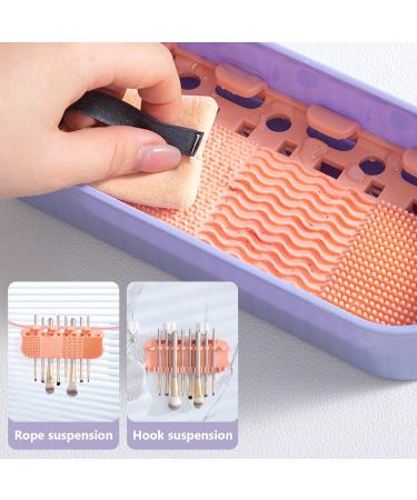 3-in-1 Makeup Brush Cleaner & Organizer - Portable Cleaning Mat for Flawless Cosmetics | International Shipping - Buy Online on GoSupps.com