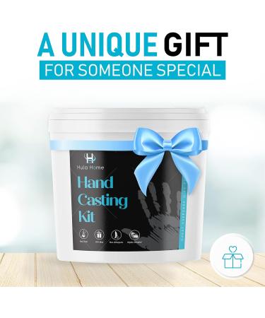 XL DIY Hands Casting Kit for Up to 6 People | Statue Molding Kit with Wood Base | Hand Mold Keepsake Sculpture for Adults & Children | Ideal for Birthday, Wedding, Anniversary - Buy Online on GoSupps.com