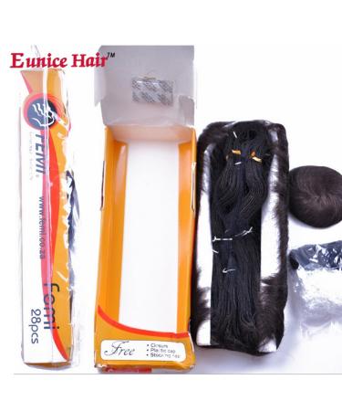 28pcs Set Human Hair Extensions with Closure - 100% Natural Weave (#1) for International Shipping - Buy Online on GoSupps.com