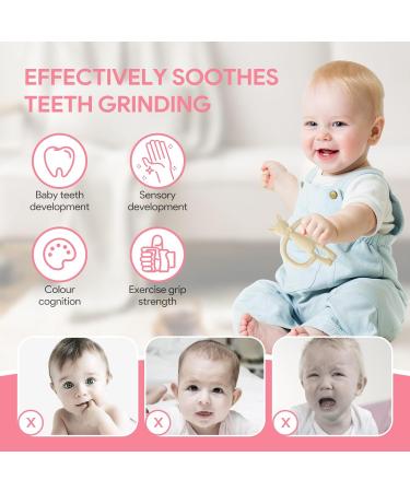 Clundoo Baby Biting Toys - Silicone Elephant & Rabbit Dental Aids for 3-24 Months - Soothe Sore Gums with Comfortable Bite Rings - Buy Online on GoSupps.com