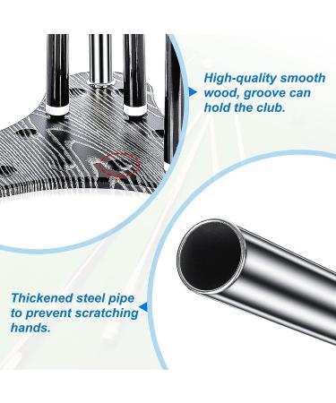 Frjjthchy 12 Pool Billiard Rack Wood Cue Organizer Stand - Black - Buy Online on GoSupps.com