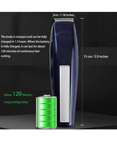 IVYARD Hair Clippers for Men - Professional Cordless Hair Cutting Kit USB Rechargeable Electric Trimmer with Guide Combs Dark Blue - Buy Online on GoSupps.com