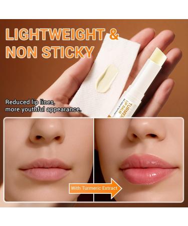 3PCS Turmeric Lip Balm for Smokers - Long-Lasting Moisturizer for Dry Cracked and Dull Lips - Reduces Lip Lines & Flakes - Daily Hydrating Lip Care for Smooth Soft Lips 3PCS LIP BALM - Buy Online on GoSupps.com