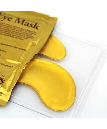 Crystal Collagen Gold Eye Masks - 10 Pairs Anti-Aging Moisturizing Eye Pads for Dark Circles & Puffiness - International Shipping Available - Buy Online on GoSupps.com