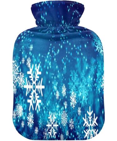 Snowflakes Christmas New Year Heat Bottle - 2L Pain Relief Cushion with Cover for Cramps & Heating - Buy Online on GoSupps.com