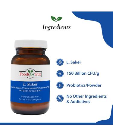Lactobacillus Sakei Probiotic Powder 150 Billion CFU | Sinus Relief | High Potency | Made in USA | No Additives | 60g - Buy Online on GoSupps.com