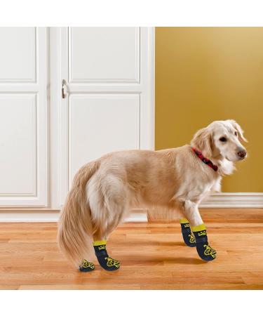 EXPAWLORER Double Side Anti-Slip Dog Socks - 3 Pairs with Straps for Traction Control on Hardwood Floors | Pet Paw Protection for Small Medium Large Dogs - Buy Online on GoSupps.com