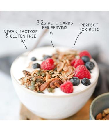 Go-Keto BIO Keto Granola Apple Cinnamon 6x 290g - Keto Muesli for a delicious Keto breakfast with coconut chips - Buy Online on GoSupps.com