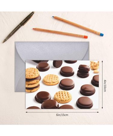  FRESQA FRESQA Cookies Food Chocolate Chip Biscuits Chic And Dazzling Greetings Holiday Card Thank You Card Friendship Card Thinking Of You Card - Buy Online on GoSupps.com