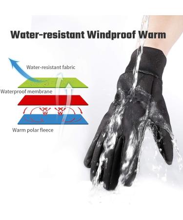 FanVince Winter Gloves - Touch Screen, Water Resistant, Thermal for Running, Cycling, Driving, Hiking - Windproof & Warm - Men's X-Small, Women's Small - Buy Online on GoSupps.com