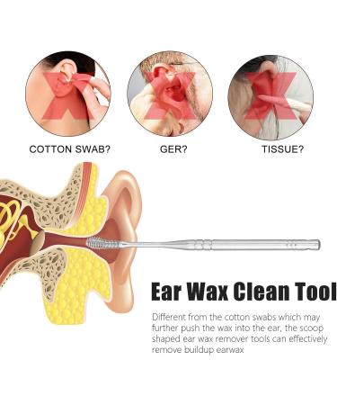 NIYANGLE Ear Wax Removal Tool Portable Ear Wax Cleaner Kit for Adults Lightweight Comfortable Scoop Picks - Buy Online on GoSupps.com