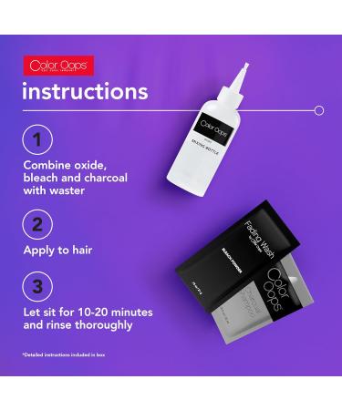 Color Oops Fading Wash Kit with Activated Charcoal - Best Bleach Wash Shampoo for Hair Color Removal - Buy Online on GoSupps.com