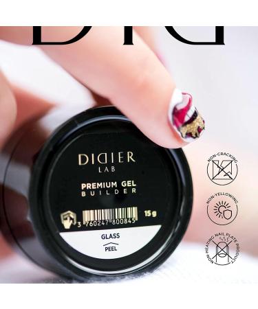 Didier Lab - Premium Glass Solid Builder Gel for Nails - Hard Gel Builder for Extension - Nail Strengthener - LED UV Builder Gel for Nails - Split Nail Repair - Nail Hardener Gel - 15 ml 15 ml (Pack of 1) Glass - Buy Online on GoSupps.com