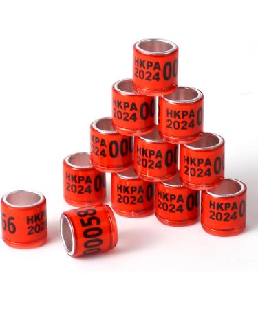100PCs Multicolor Aluminum Pigeon Leg Rings | 2024 HKPA Training Footrings for Bird Identification | Durable Plastic Tauben Leg Bands - Buy Online on GoSupps.com