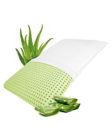 Maxxgoods neck support pillow various fragrance cushion-viscoelastic thermal soft foam |100% cotton cover |73x43x13.8cm |Ergonomic breathable anti -allergic |Breastfeeding: Aloe Vera aloe vera 73x43x13.8cm