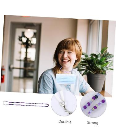 Tovinanna Anti-Loss Mask Lanyard & Glasses Strap - 2 Pieces Slipproof Mask Tapes Practical Glasses Hanging Accessories 50x0.3cm - Buy Online on GoSupps.com