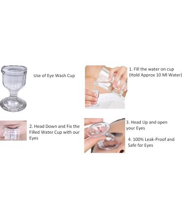 Engineering Design Glass Eye Wash Cup - Eye Shaped Rim for Effective Cleansing (Yellow) - Buy Online on GoSupps.com