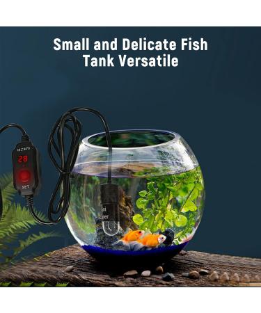 Fonowx Small Aquarium Fish Tank Heater 10W Temperature Controller Intelligent Thermostat Digital Display Used for 3L Water Tanks Fish Tank Heater - Buy Online on GoSupps.com