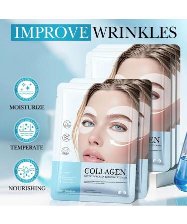 Masque pour les yeux au collag ne pour les yeux gonfl s et les cernes masque pour les yeux avec bio-collag ne complexe peptidique et vitamine C hydratation en profondeur (5pcs) - Buy Online on GoSupps.com