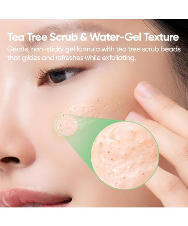 BANILA CO Clean It Zero Tea Tree Pore Peeling Gel | Facial Polish & Vegan Exfoliating Gel for Oily Acne-Prone Skin | Gentle Scrub with BHA & Tea Tree for Smooth Texture & Clear Pores(120ml/4.05fl.oz) 02 Tea Tree - Buy Online on GoSupps.com