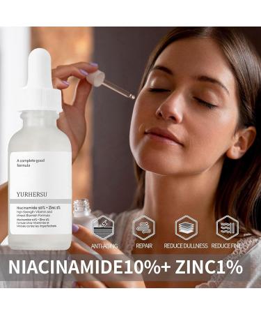 10% Niacinamide Serum+ 1% Zinc Serum Face Moisturizer High-Strength Vitamin Niacinamide Serum Face Serum for Women Minimises Pore Niacinamide Brightening Toner Hydrating Serum for Tackles Blemishes - Buy Online on GoSupps.com