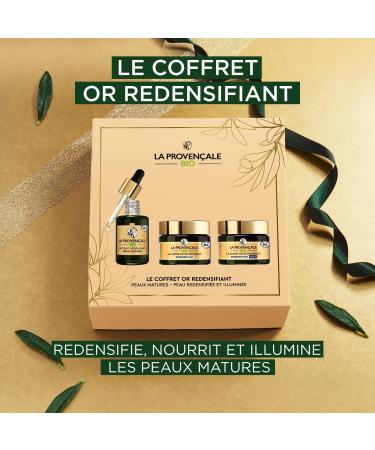La Proven ale - Or de Jouvence Christmas Gift Box for Women - For Mature Skin - 3 Products - Anti-Aging Serum Redensifying Cream Night Balm - Limited Edition - Buy Online on GoSupps.com